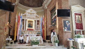 Pielgrzymka do MB Bukowskiej Literackiej i do Klasztoru oo. Franciszkanów we Woźnikach